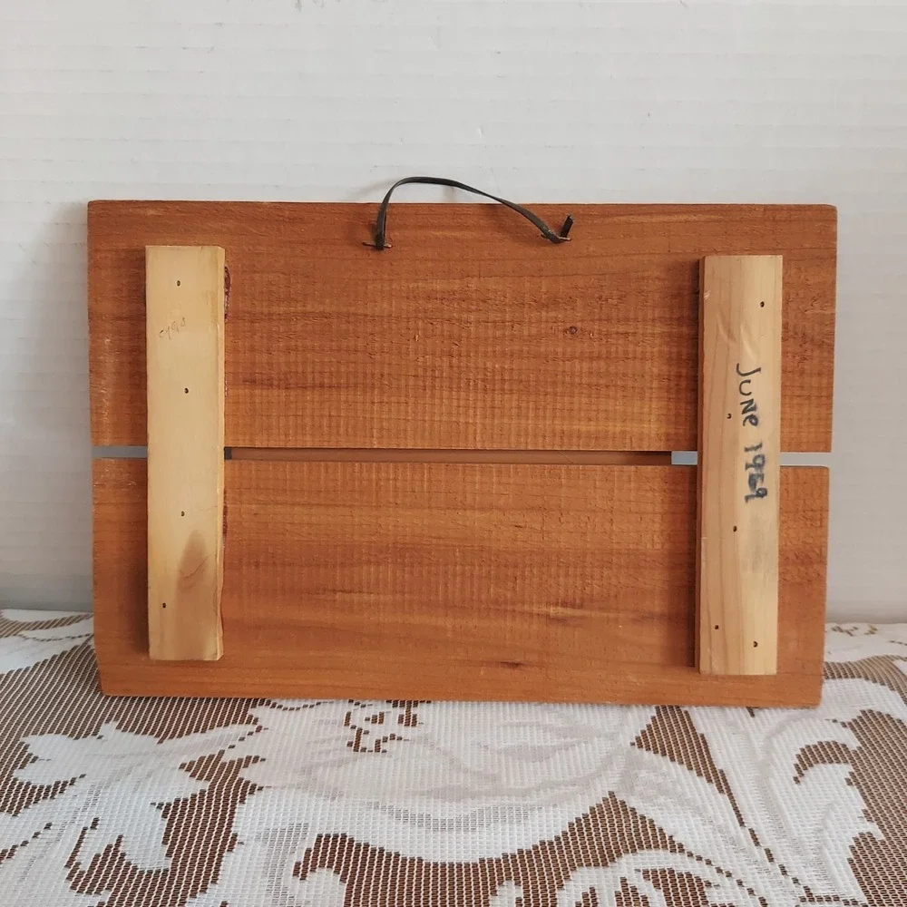 Vintage 1959 Wooden Apology Plaque Messy House Humor Morehead City NC Wall Decor